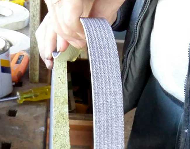 tessuto per rivestimento bordi