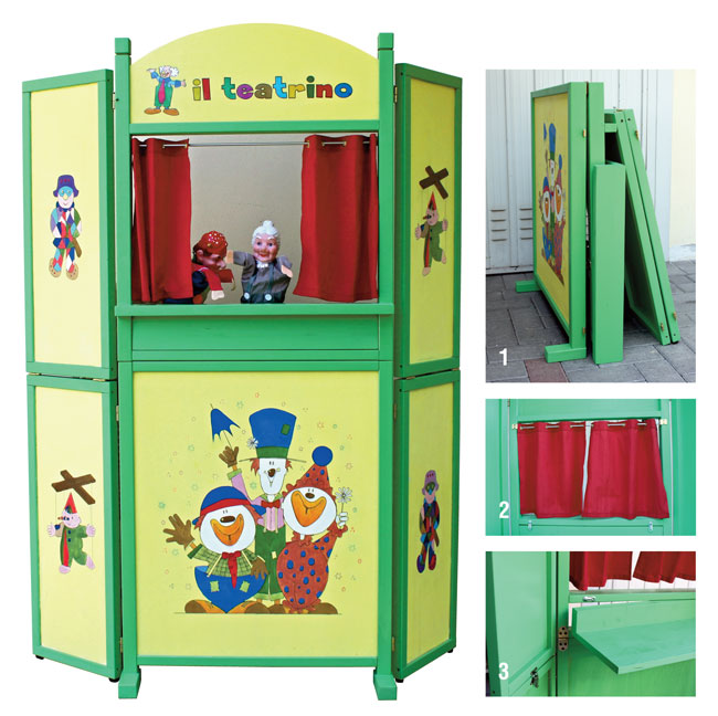 teatrino marionette, teatrino delle marionette, teatrino, marionette, costruire teatrino marionette, burattini,