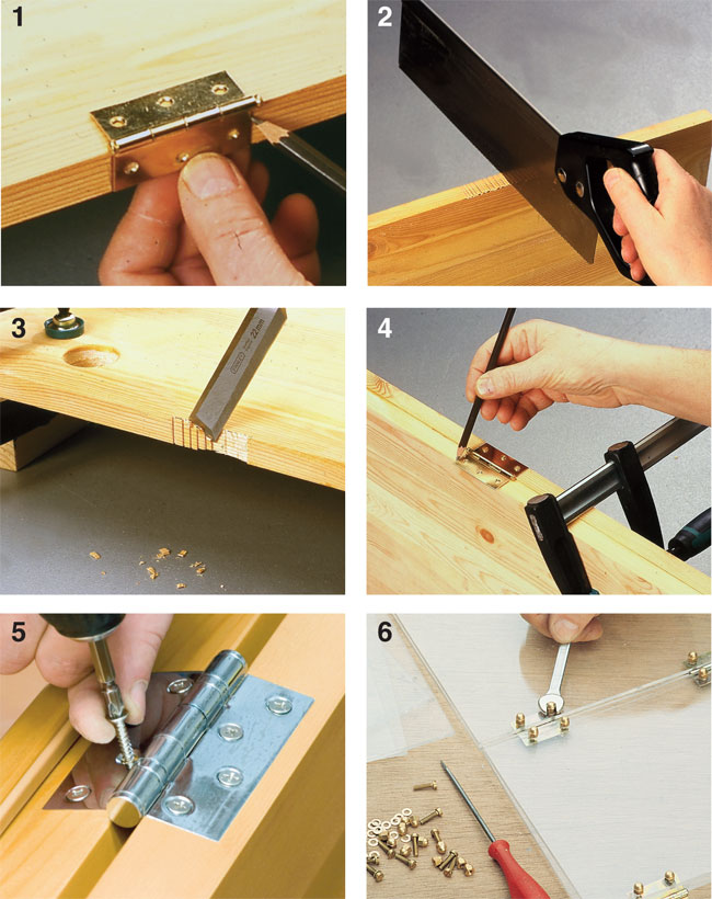 installazione cerniere