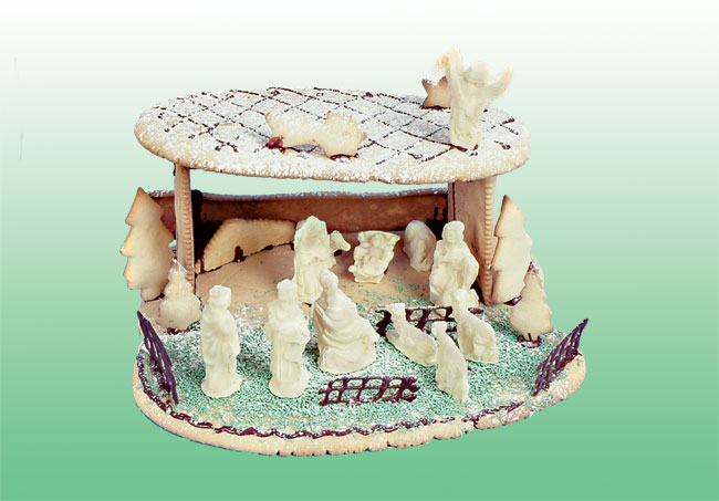 presepe di pasta frolla, presepe fai da te, presepe di cioccolato, presepe gustoso, presepe da mangiare, presepe di cioccolata, pasta frolla