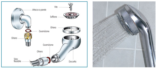 disegno soffione doccia