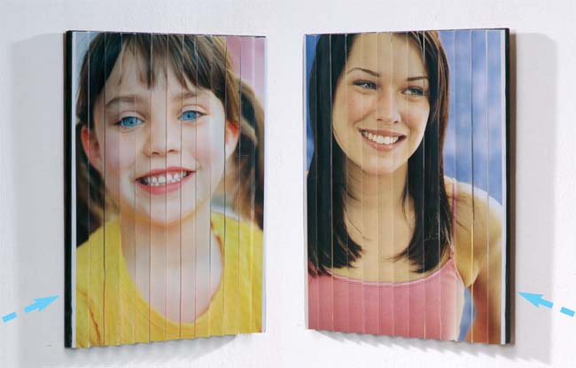 quadro a doppia visione, quadro fai da te, effetti ottici