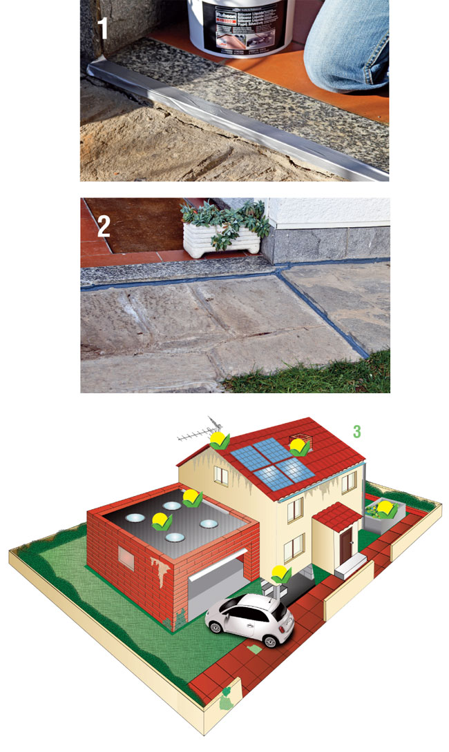 zone di applicazione silicone liquido