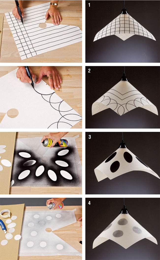 decorare un paralume