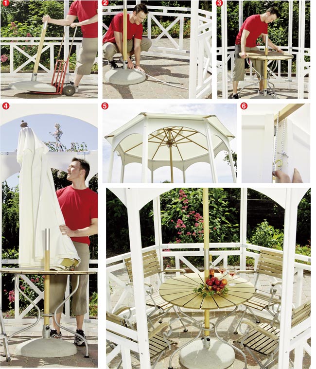 ombrellone gazebo
