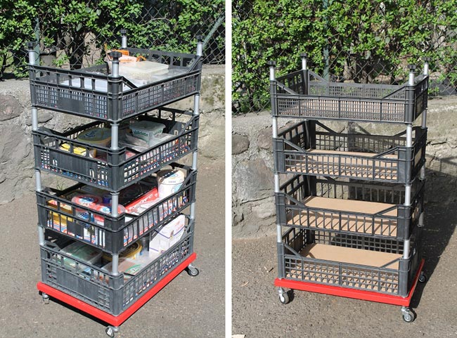 carrello portaminuterie, carrello fai da te