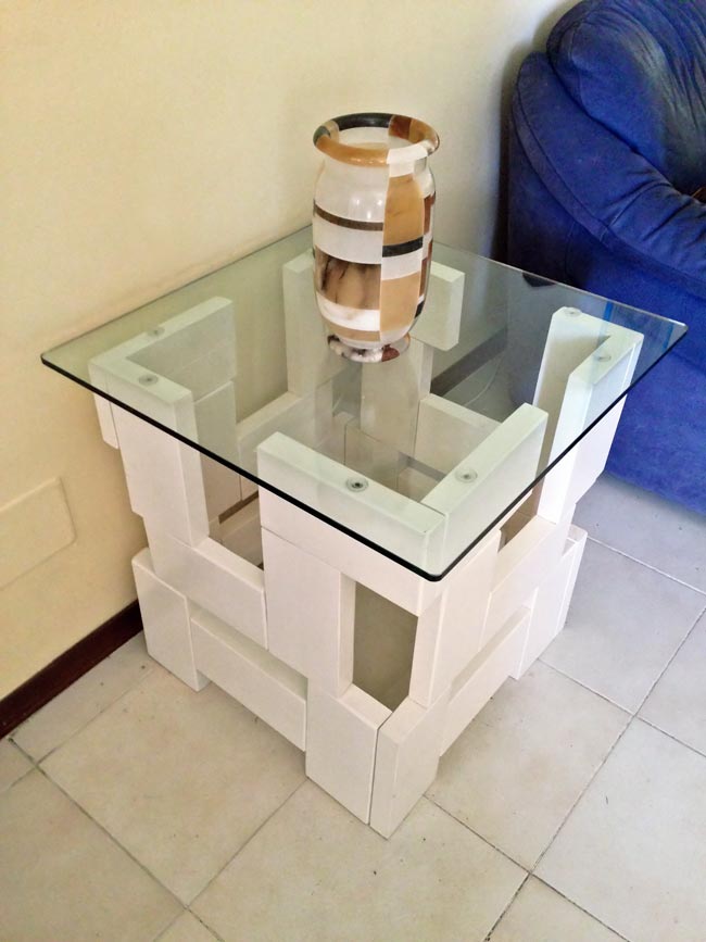 Tavolo da salotto design, Tavolo da salotto fai da te, Tavolo da salotto di legno