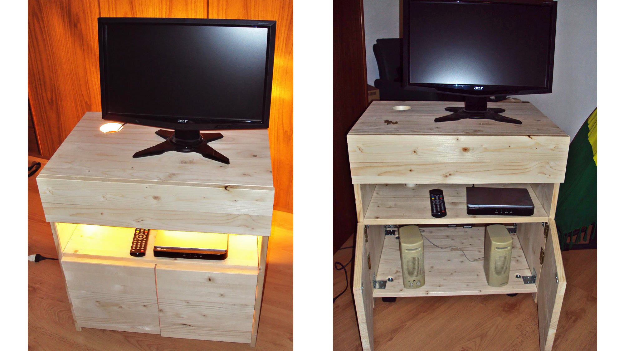 porta tv fai da te