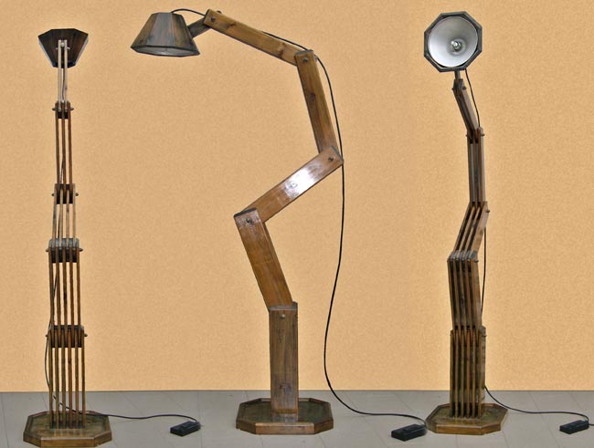 Lampada fai da te in legno