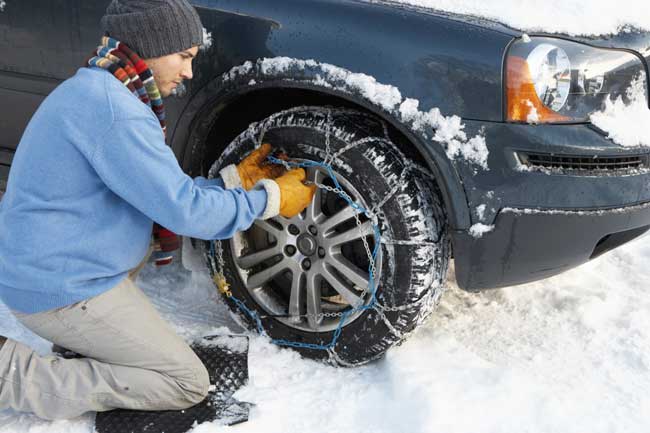 Come montare le catene da neve