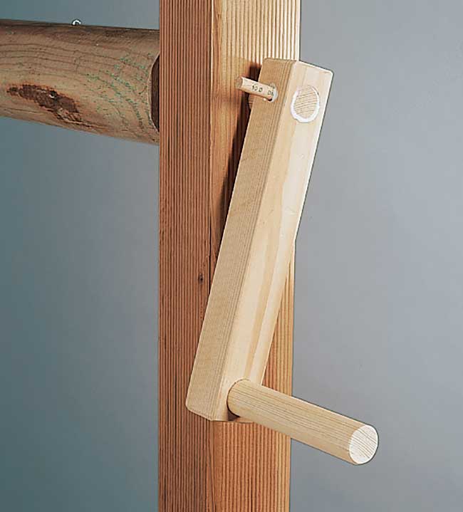 mangano di legno