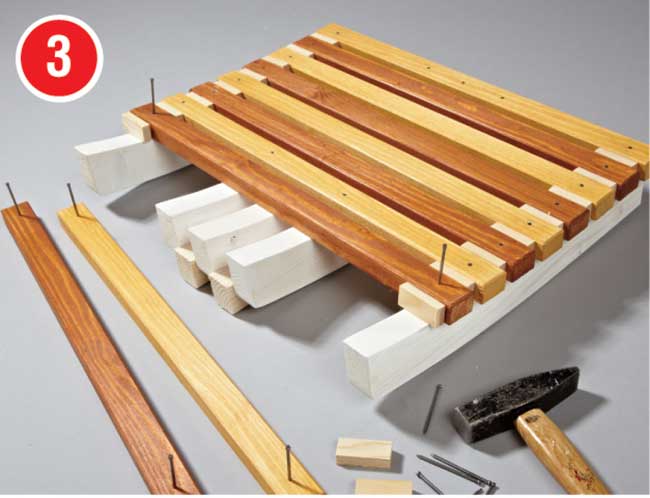 sedile in legno fai da te