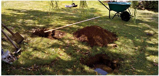 scavo nel terreno