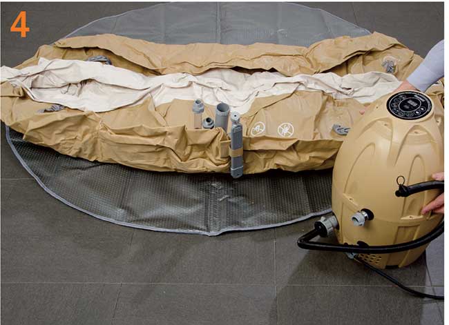 come gonfiare una piscina
