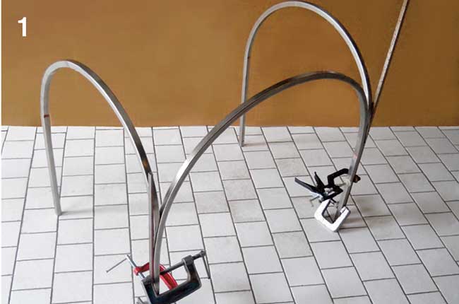 telaio per barbecue in acciaio