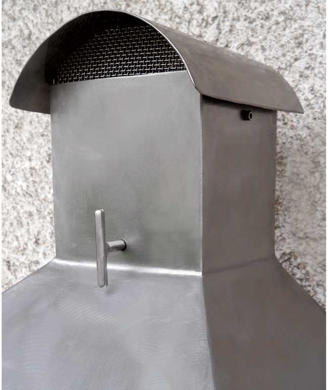 cappa barbecue acciaio inox