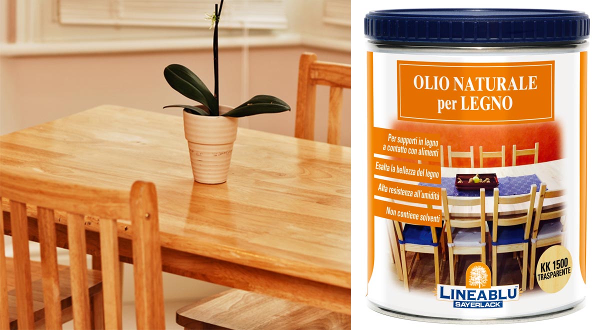 olio naturale per legno