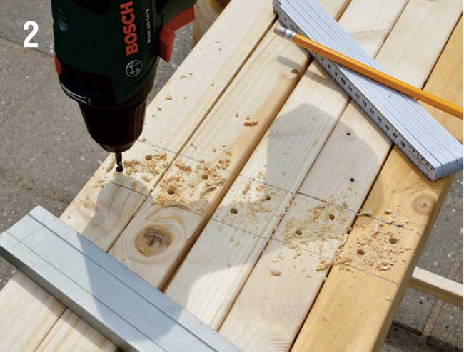 foratura listelli in legno