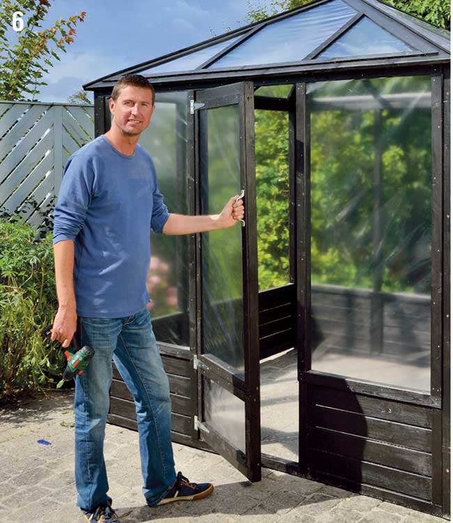 serra per giardino completata