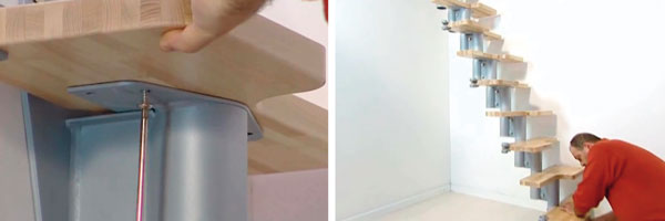 Completamento installazione scale in kit