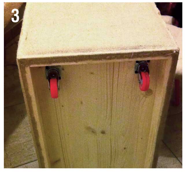 portalegna con rotelle