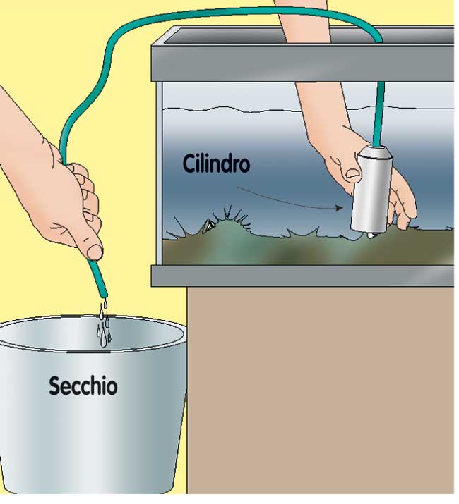svuotamento acquario