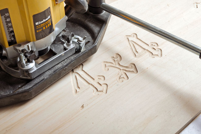 decorazione con pantografo