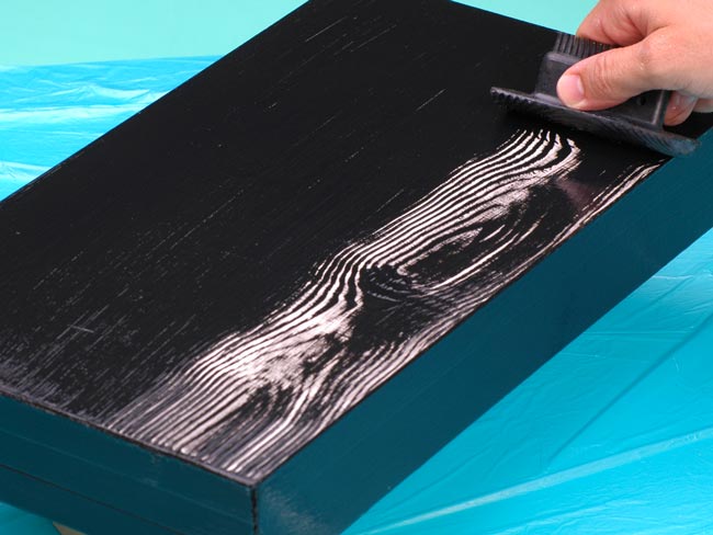 pittura effetto legno