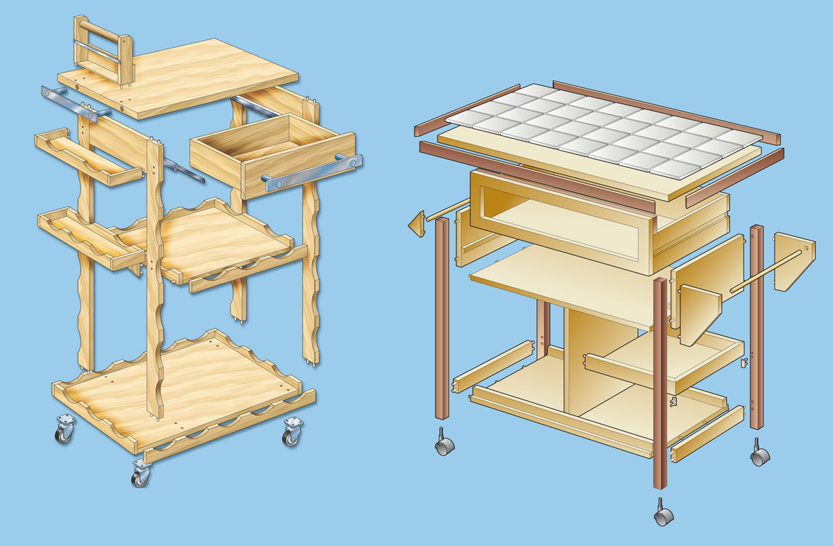 carrelli cucine