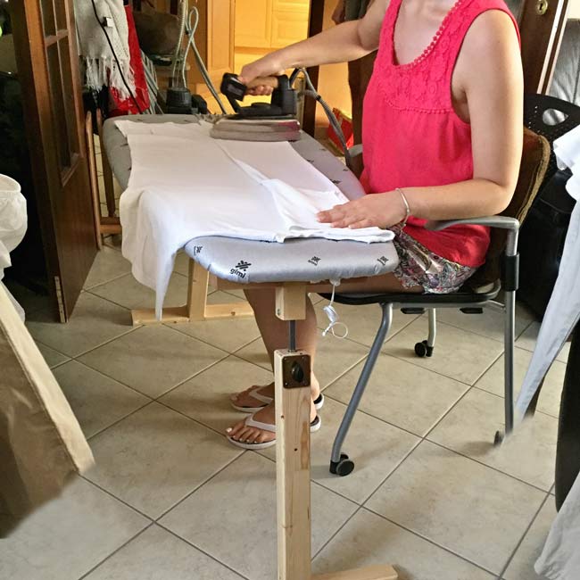 asse da stiro in legno