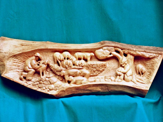 intaglio legno