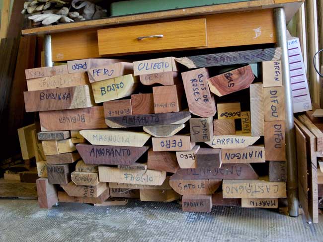 legno per penne