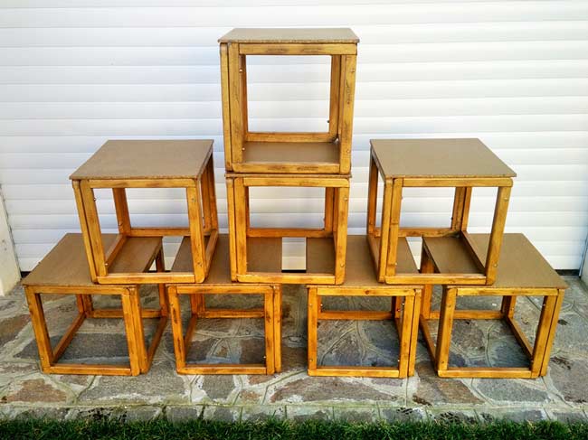 cubi di legno