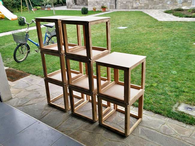 cubi di legno