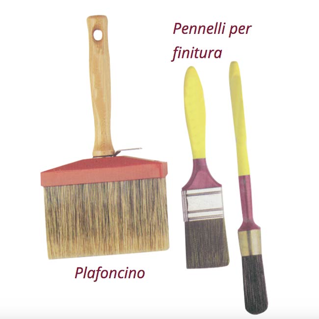 plafoncino pennellessa pennello tondo