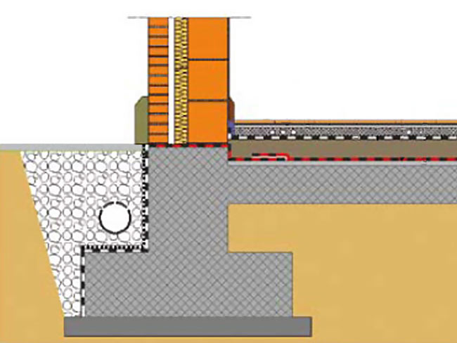 trave di fondazione, trave rovescia