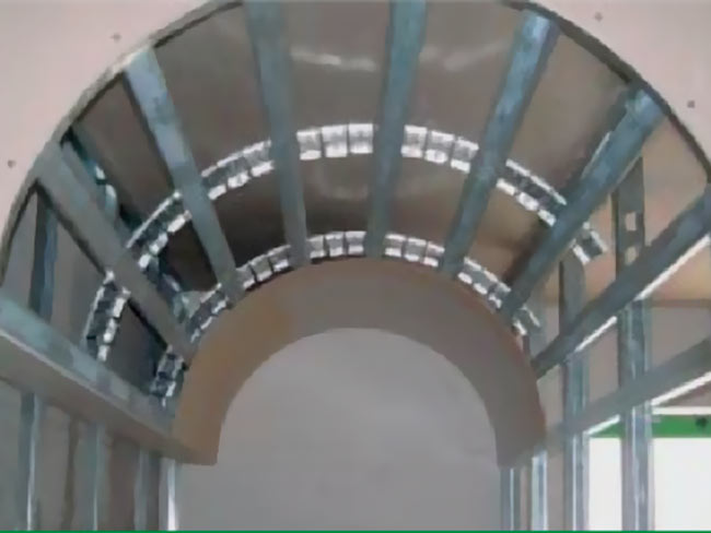 soffitto a volta in cartongesso