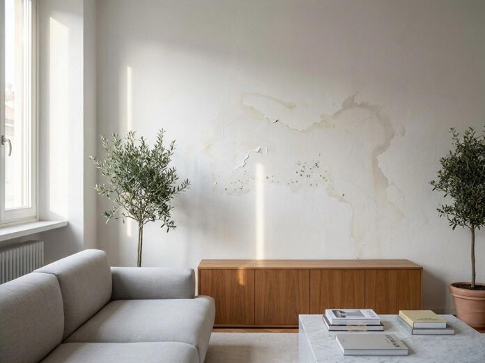 Perdita acqua nel muro