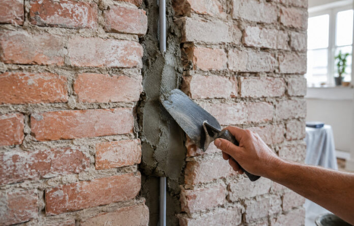 chiudere traccia nel muro