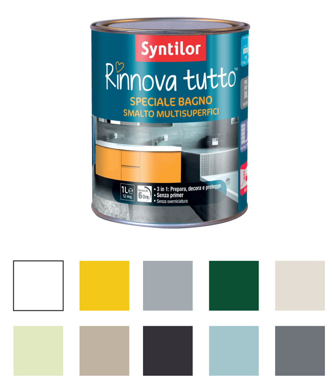 rinnova tutto, smalto multisuperficie, smalto, smalti, syntilor