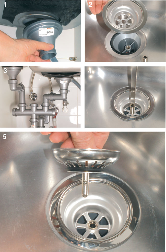 installare piletta di scarico