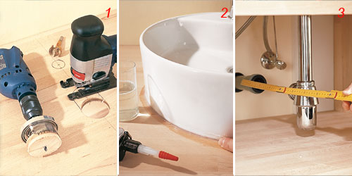installare il lavabo da appoggio