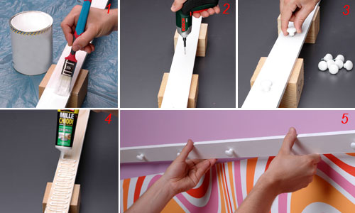 pomelli e applicazione al muro