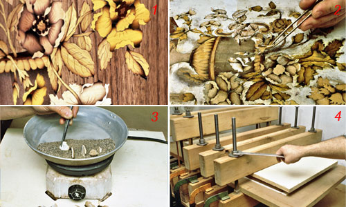 pressa legno per intarsio