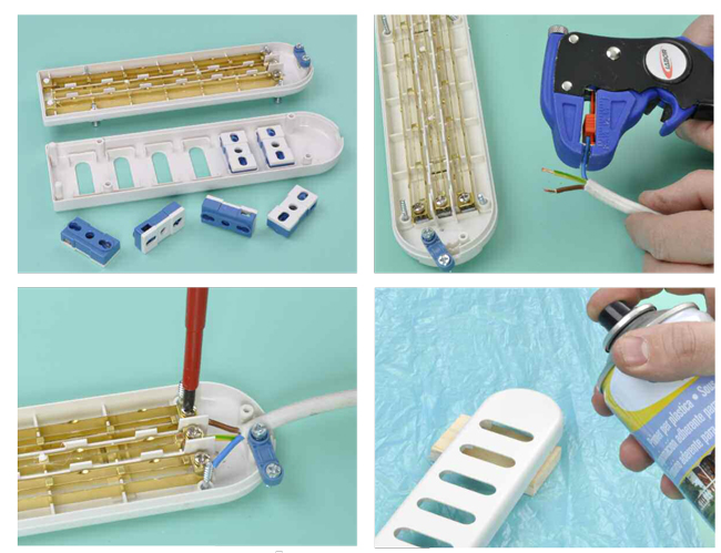 Come assemblare una ciabatta elettrica