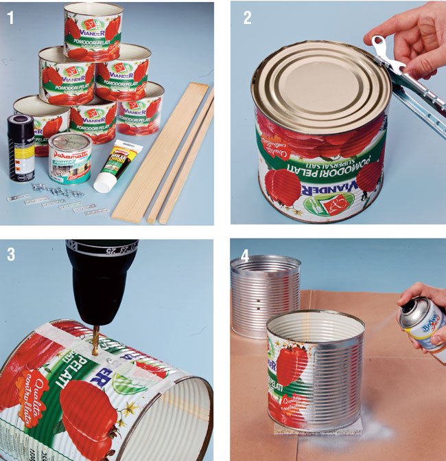 portaoggetti da parete, portaoggetti, barattoli, riciclo creativo, dispensa, pizza,
