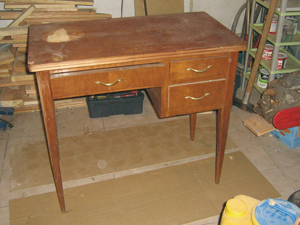 Scrittoio prima dello Shabby Chic