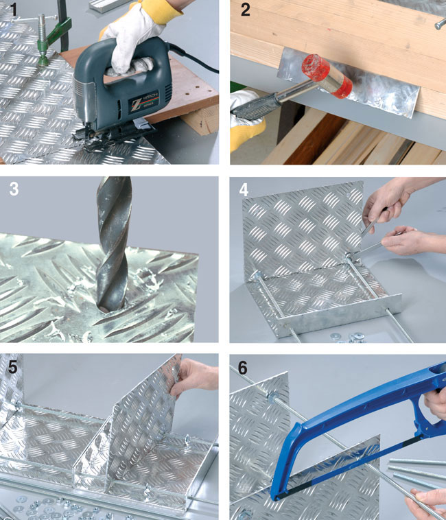 scaffale fai da te, scaffali fai da te, scaffale, scaffali, lamiera mandorlata, lamiera