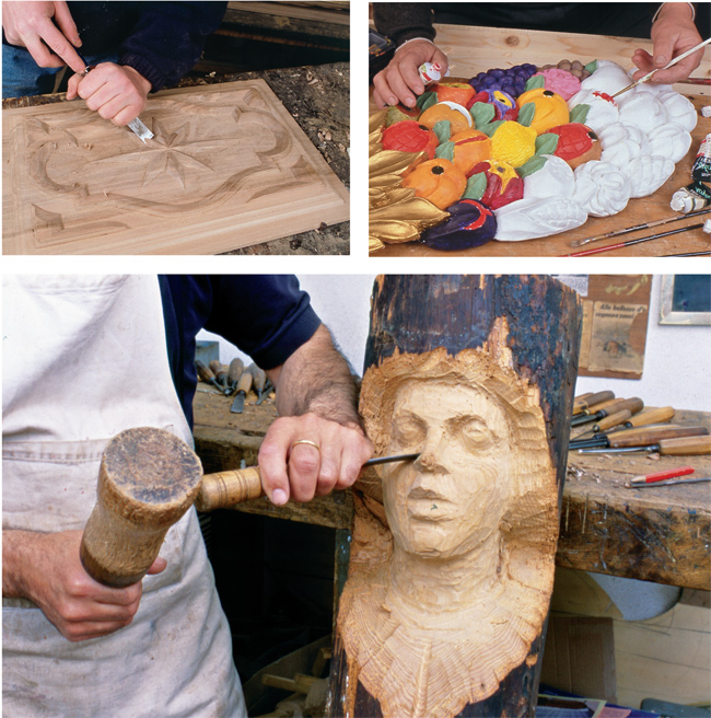 intagliare il legno con le sgorbie