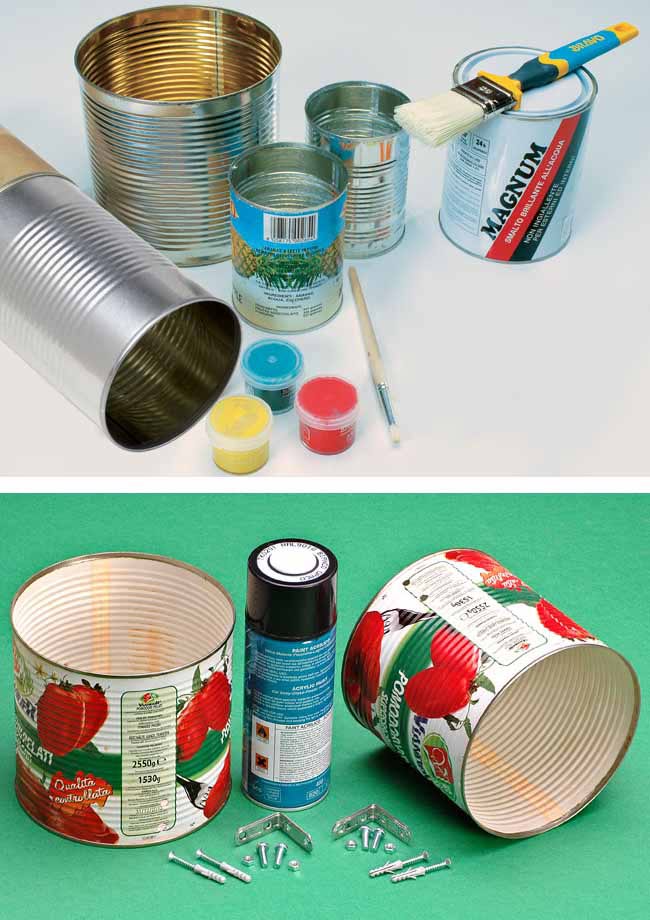 barattoli fai da te, barattoli decorati, barattoli riciclati, decorazione barattoli,